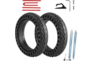 vds racer® Ruedas patinete xiaomi 8.5 Pulgadas, maciza antipinchazos reemplazable con patinetes electríco xiaomi M365, 1s, M365 Pro, Essential, Pro2, Mi3 y otros,con gancho, pegatinas y palanca