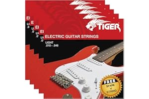 TIGER EGS-5-L struny do gitary elektrycznej - światło 10-46 (0,010-0,046) - zestaw 5 sztuk