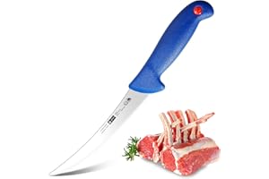 Plys Couteau Boucher Professionnel Couteaux a Desosser: 15.5cm Couteau Viande Tranchante