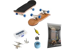 BIGH Monopatin para Dedos de Madera Natural de Arce - Fingerboard Profesional - Finger Skate – Patin Dedo – Juguete Regalo – Skate Dedo – Patin Mano