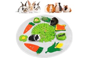 HYLYUN Schnüffelteppich Meerschweinchen Spielzeug Intelligenz Schnüffelmatte Riechen Trainieren Schnüffeldecke Trainingsmatte Futtermatte für Kaninchen Meerschweinchen Faltbar Waschbar rutschfest