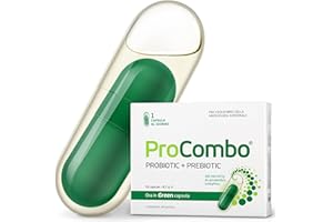 ProCombo - probiotico intelligente con azione mirata dei batteri benefici. Doppia capsula per la massima protezione e formula liquida per risultati più rapidi. 1 capsula al giorno! (1 Pezzo)
