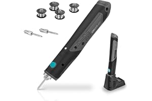 Cecotec CecoRaptor Perfect Solder 360 Advance lutownica akumulatorowa, 4 V, 1500 mAh, 8 W, temperatura 450 °C, wielokolorowa, ogrzewanie 20"