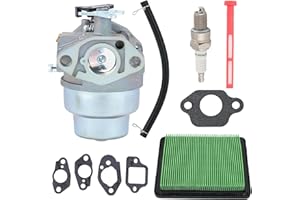 Savior GCV160 Carburateur pour Honda GCV160 GCV160A GCV160LA HRB216 HRS216 HRR216 HRT216 HRZ216 16100-Z0L-023 Moteur Tondeuse à Gazon avec joints de bougie d'allumage Kits de filtre à carburant