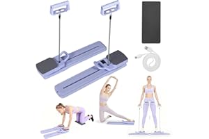 LIFEJXWEN Pilates Board 2025 aggiornamento design diviso con display LCD, dispositivo fitness per 2 persone, riformatore pilates pieghevole 6 in 1 per casa, allenamento addominale con timer per tutto