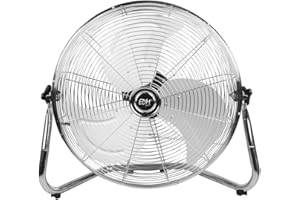 EDM 33936 Ventilador Industrial de Suelo 130W, Cromado, 50 cm