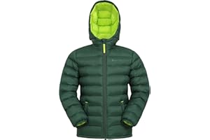 Mountain Warehouse Seasons Steppjacke für Kinder - Ultraleichte, warme, wasserdichte Steppjacke. Jungen & Mädchen Winterjacke mit Kapuze & Reißverschluss