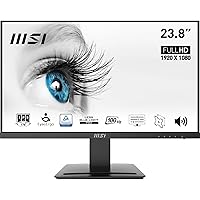 MSI PRO MP243X Monitor 24" IPS FHD (1920x1080), 100Hz, 1ms, altoparlanti integrati, Eye-friendly, FreeSync, 1x HDMI e 1x DP, 