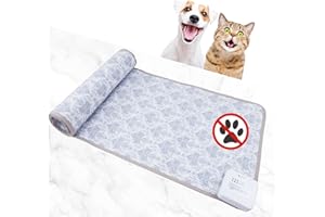 DOGNESS Électronique Tapis Anti Chat, 60 "x15 Tapis Répulsif pour Chats, Tapis d'entraînement Électronique pour Empêcher Les Chiens et Les Chats de s'approcher du Canapé, du Lit