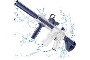 JONEG Gifts for 3-8 Year Old Boys: Electric Water Gun Automatic Water Pistol Toys for Age 9 10 11 12 Years Old Kids Birthday Presents for Toddlers Rechargeable Water Blaster for Adults (Blue)