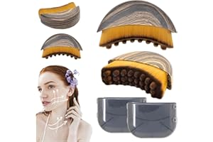 ‎FLOSSTY Lymphatic Contour Face Brush 2 stück, Lymphatische Gesichtsbürste, Lymphdrainage Massagegerät Kinn und Kieferformung Gesichtsreinigung, Ergonomisches Lymphdrainage Massage Trockenbürste