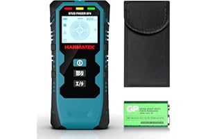 HANMATEK Stud Finder Wall Scanner,5 in 1 Multifunktions Stud Locator mit Upgraded Smart Sensor Audio Alarm HD LCD Display,Leitungssucher Ortungsgerät für Metall, Bolzen, Gips, AC-Draht, Rohre