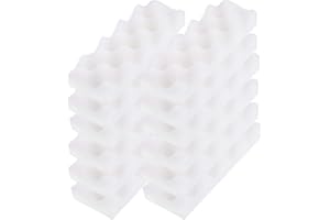 LTWHOME Remplacement Bio Mousseux Filtration Tapis Convient pour Fluval Bio-Foam Max 07 Filtre à Cartouche 206/207 & 306/307 (Paquet de 12)