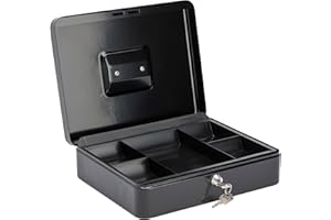 BURG-WÄCHTER Burg Wachter CB04BK Cash Box, Black, 300 x 90 x 240mm