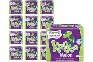 Kandoo Pacote de poupança - Toalhetes WC Melon 12 embalagens de 2 x 60