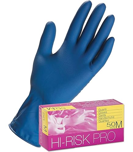 Guanti Lattice Reflexx R98 Senza Polvere - Alta Resistenza, Taglia M, Blu, Confezione Da 50 - Foto 2