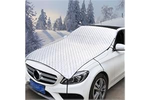 Adunsiaoto Copertura Parabrezza Autos, Copri Parabrezza per Auto Inverno, Coperture Pieghevoli del Parabrezzas, Protezione Parabrezza Antighiaccio, Protezione Antineve Autos, Accessori Autos