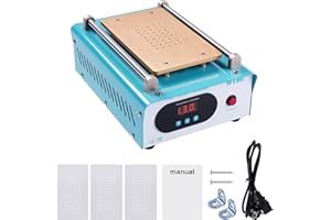 DewinLVD Handy Screen Separator Heizplatte Handy Reparatur LCD hot Screen Separator Handy heizplatte Screen bildschirmabscheider hot Screen Splitter mit 3 Silikonpads blau UYUE948T AC 220V.