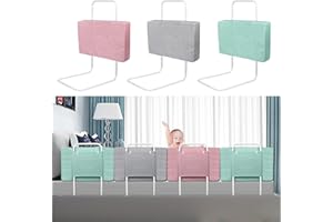 JNGLGO Barriera per letto 50 cm - Barriera di protezione per letto regolabile in altezza, barriera per letto e letto familiare, 50 cm, colore: Rosa