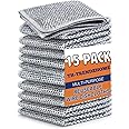 MIP INTERNATIONAL® (15 Pack) Non-Scratch Dish Wash Cloth, Steel Wire Dish Cloth, Wire Dishwashing Rags Stainless Steel Scrubber Non-Scratch Wire Dishcloth for Washing Dishes Sinks Counters