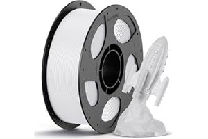 ANYCUBIC Filamento PETG - 1 kg, Diametro 1,75 mm, Elevata Resistenza alle Temperature, Premium Engineering PLA Alternativo, Compatibile con Diverse Stampanti 3D per Progetti di Qualità,bianco