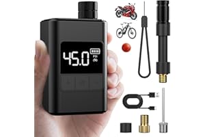 EASYMAIDI Mini Bomba para Bicicleta, 120 PSI Bomba para Bicicleta eléctrica, Bomba portátil para Bicicleta con válvula Presta y Schrader para Bicicletas de Carretera, Bike montaña, Bike urbanas