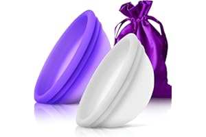 ECOBLOSSOM CareCup Reusable Menstrual Disc - Set of 2 Menstrual Cup - Soft Period Disc for Women Designed with Flexible, Medical-Grade Silicone Period Cup (2 Small)