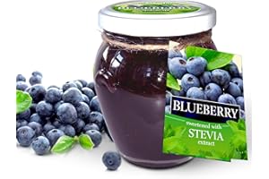 FRUIT JAR Natreen Marmelade aus regionalen Früchten mit natürlichem Stevia ❘ Ohne Zucker Konfitüre ❘ Ohne Konservierungsstoffe ❘ Gesunde Wahl für Frühstück, Snack und zum Backen ❘ Glutenfreie Fruchtmarmelade