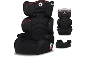 LIONELO Lars siege auto groupe 2 et 3 de 15 à 36 kg, réglage de l’appuie-tête en 6 étapes, conception ImpactGuard, renforts latéraux accoudoirs, appui-tête réglable