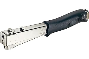 Rapid Pro R11 Graffettatrice a Martello in Acciaio per Fissare Moquette, Tappetini in Gomma Piuma e Feltro al Legno, Contiene fino a 170 Graffette Piatte n. 140 da 6-10 mm, Confezionata in Blister