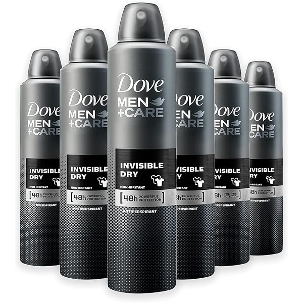 Dove Men+Care Invisible Dry Spray Deo - 72h Schutz Gegen Schweiß & Flecken, Mit Feuchtigkeitscreme, 150 Ml