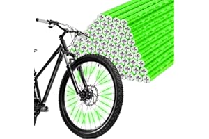 flintronic Riflettori per Raggi, Copri Raggi Catarifrangenti, Riflettori Raggi Bicicletta, Catarifrangenti per Bici Set in Materiale catarinfrangente visibilità a 360 ° e Montaggio Facile