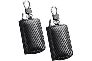 2 stycken svarta nyckelfodral, mini-nyckelfodral, nyckelskyddsväska, bärbar väska, multifunktionell väska, fashionabla nyckel