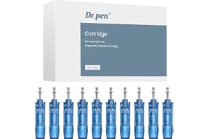 Dr. Pen Needles, Replacements for Dr. Pen Microneedling Pen M8S/A8S/A9/A11 | Original Dr. Pen Cartridges • 304 Stainless Steel • Individually Packaged • Fits M8S/A8S/A9/A11 • 10pcs 18 Pins