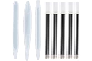 NyxSeat Moule en silicone pour stylo en 3 pièces avec 30 recharges. Stylo de moule en silicone, moule en résine époxy, stylo à bille en silicone, stylo à bille en résine époxy, stylo de moulage DIY.