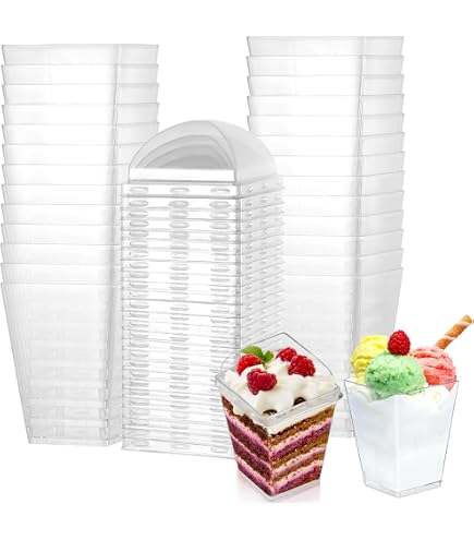 CoKeeSun 30 Pièces Tasses à Dessert avec Couvercles & | WhichOne