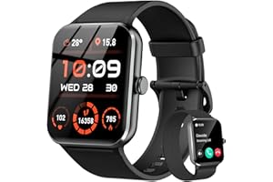 BAOLUBAO Smartwatch Uomo Donna, Orologio Fitness con Chiamate ,100 Modalità Sportive, 1.85" Smart Watch Monitor del SpO2/Sonno, 24H Cardiofrequenzimetro da Polso Fitness Tracker per iOS Android Smartphone