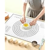 Huglux Tapete de Silicona para Horno Antiadherente, Reutilizable y Antideslizante | Tapete de Silicona para Hornear, Apto par