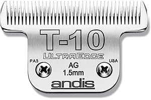 Andis Ostrze ze ze stali węglowej UltraEdge dla psa, rozmiar T-10, długość cięcia 1/6 cala (22305)