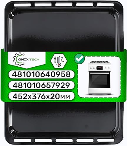 Teglia Per Forno Smaltata Rettangolare 452x376x20 Mm - Ricambio Per Whirlpool, Indesit, Ariston, Hotpoint, Garanzia 10 Anni - Foto 4