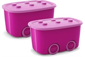 2 x storage boxes, toy boxes, funny