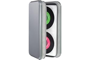 DVSICK Étui rigide pour CD/DVD, capacité de 96 - Rangement de protection pour voiture (gris)