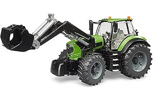 bruder Deutz Tracteur 8280 TTV avec Chargeur Frontal modèle Fini Modèle réduit d'engin agricole