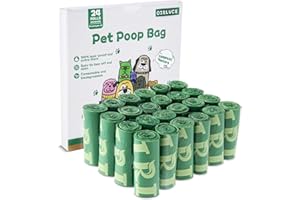 OIRLVCE 240 Dog Poo Bags 24 Rolls Coreless Dog Poop Bags, Biodegradable Extra Thick Strong Leak Proof Dog Waste Bags, Green