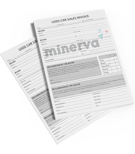 thumbnail image 2 of A4 Used Car Vehicle Sales Invoice Pad - Duplicate Book For Buying & Selling Cars, Motor Trade 2 of 6