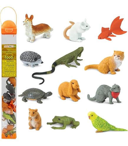 Safari Ltd. TOOB Party-Tierfiguren-Set – 6 Bunte Spielzeugtiere, Ungiftig & BPA-frei, Für Kinder Ab 3 Jahren