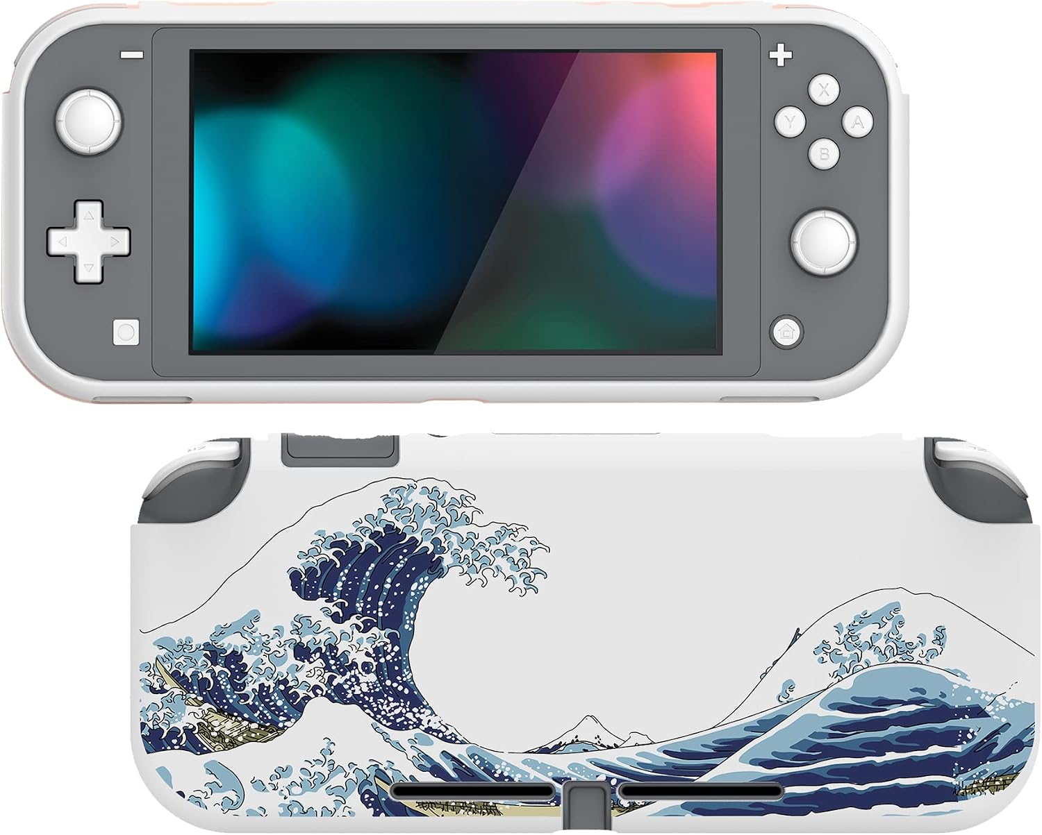 playvital The Great Wave Custom Protective Case for Nintendo Switch Lite, Soft TPU Slim Case Cover for Nintendo Switch Lite