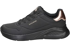 Skechers Damen Low-Top Sneaker UNO LITE Shimmer Along, Frauen Sneakers