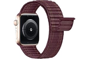 Lobnhot Nylonowa sportowa opaska kompatybilna z Apple Watch 40 mm, 41 mm, 38 mm, 45 mm, 44 mm, 42 mm, dla mężczyzn i kobiet, regulowany pasek sportowy, zamiennik do iWatch Series 9, 8, 7, 6, 5, 4, 3,