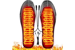 COMBLU Plantillas calefactables, plantillas térmicas impermeables USB, plantillas térmicas lavables para caza de invierno, esquí, pesca, senderismo